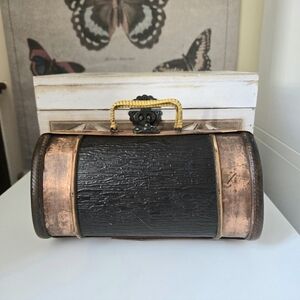 Copper & Wood Mini Bag